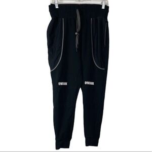 Gymshark Sweatpants Women's Size S Black Heavyweight Cropped Inseam 22.5"